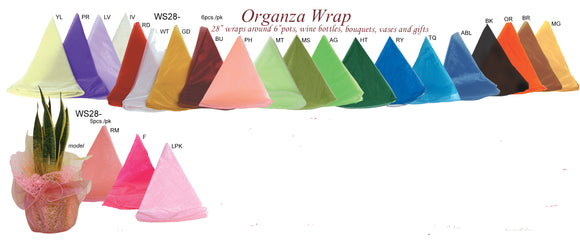 WS28 Round Organza Wrap