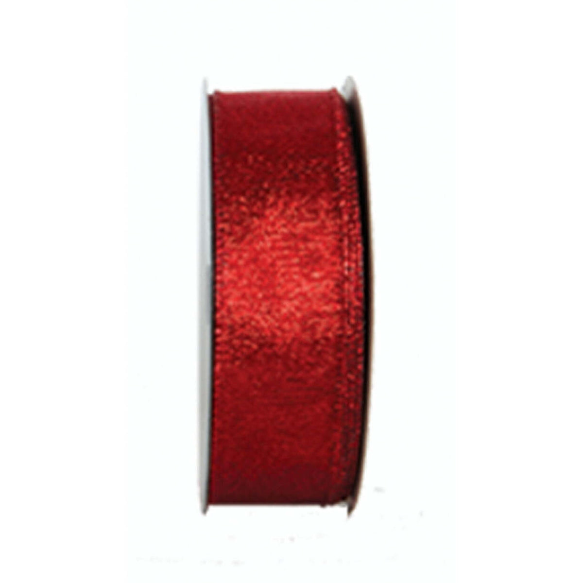 Wholesale Metallic Sheer Wired Red Ribbon #9 Gold 50 yards ...